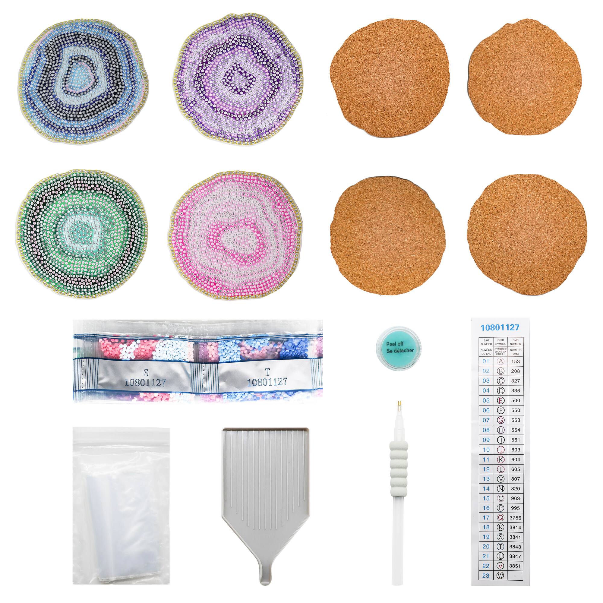 Geodes Diamond Art Coaster Kit by Make Market®